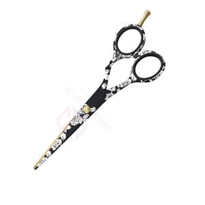 Tijeras de Peluquería Profesionales de Alta Calidad con Borde Afilado y Reposadactil Dorado |   Tijeras Profesionales para Peluquería, para Recortar y Peinar el Cabello - Product Image 2