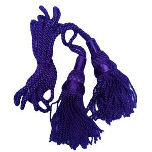 This is a CC Great Highland Bagpipes Drone <b>Cord</b> in purple silk - Product Image 1