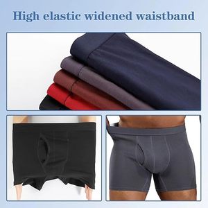 Ropa Interior de Alta Calidad OEM Negra de Marca Privada con Estampado Personalizado, Calzoncillos Tipo Bóxer de Algodón 100% Bambú para Hombre - Product Image 3