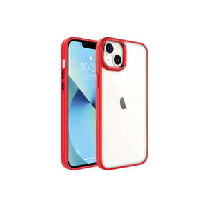 Funda Aislante con Diseño de Mármol para iPhone 14 Plus - Roja - Serie SAFA de Netzy, Funda Protectora de PU a Prueba de Golpes - Empaque Individual - Para Chicas - Product Image 1