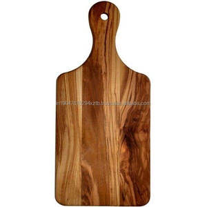 Planche à découper rectangulaire en bois d'acacia massif de qualité durable, écologique, lavable au lave-vaisselle, vente en gros intelligente, bloc à découper en bois de rose - Product Image 6