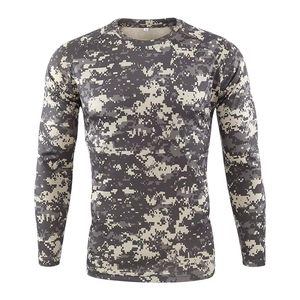 Camisetas de pesca con estampado de sublimación de camuflaje para hombre, camisetas de caza con protección solar UV al por mayor - Product Image 3
