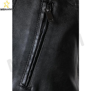 Gilet de moto en simili cuir pour homme, style club, veste cool à boutons pression avec fermeture éclair - Product Image 4
