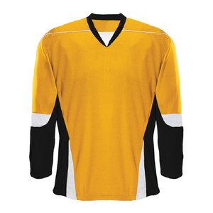 Yellow Color Oem Custom Comfortable Breathable Design Ice Hockey Jersey <b>Top</b> Quality Custom Made Ice HockeyJersey - Product Image 1