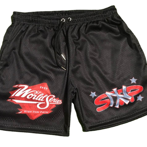 Custom Logo Summer Streetwear Sports Workout <b>Quick</b> <b>Dry</b> Running Jogger Blank <b>Men</b> Vintage Basketball Mesh <b>Shorts</b> With Drawstring - Product Image 1