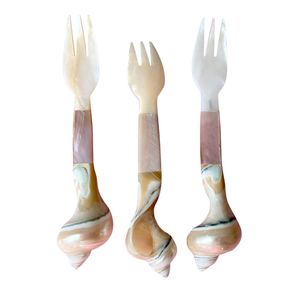 Fourchette et cuillère en nacre naturelle faites à la main pour les dîners de luxe, restaurants, hôtels, vente en gros du Vietnam - Product Image 1