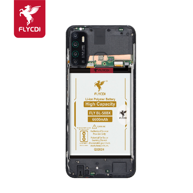 FLYCDI High Capacity 6600mAh Li-ion Rechargeable Battery for Infinix Hot 9/Hot 10 Play Mobile Phones 12-Month Warranty in Stock