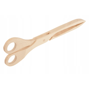 Pinzas de Cocina de Madera de Haya de 28 cm, Acabado Liso, para Ensaladas y Asados, Venta al por Mayor, Grabado de Logotipo Personalizado - Product Image 3