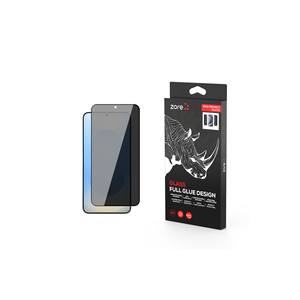 Protection d'écran en verre trempé noir Netzy Premium pour Samsung Galaxy S25 - Installation facile, anti-espion, anti-choc, 2.5D - Product Image 1