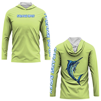 Kaos Mancing Tuna Fish Art OEM Custom SPF UPF 50 Unisex, Pelindung Matahari Lengan Panjang, Jersey Cepat Kering, Pakaian Berburu Musim Panas