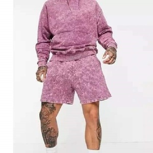 Sweat à capuche personnalisé pour homme, col rond, hiver, poids lourd, grande taille, en polaire polyester/coton, effet délavé à l'acide, avec broderie - Product Image 3