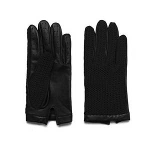 Guantes Ligeros de Cuero Vacuno Auténtico Negro Unisex de Alta Calidad al por Mayor, Compatibles con Pantalla Táctil, para Ciclismo en Todas las Estaciones - Product Image 4
