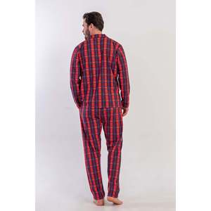 Conjunto de Pijama para Hombre CEPLI ERKEK P.SUPREM, Camisa con Cuello y Botones, Manga Larga - Color Borgoña - Product Image 4