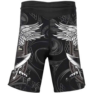 Shorts de MMA en polyester léger, séchage rapide, taille élastique, impression par sublimation, vêtements d'entraînement de combat, vêtements de sport - Product Image 2