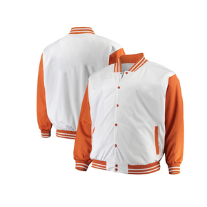 Veste universitaire en cuir d'hiver personnalisée col montant imperméable au vent couleur/logo personnalisable Streetwear design urbain - Product Image 1