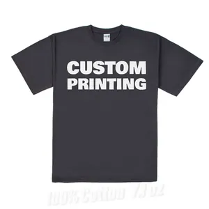 Formal O-Neck Style Custom Logo Cotton T Shirt Oversize Mens