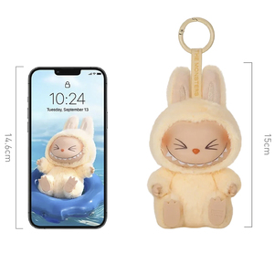 Portachiavi in morbido peluche Labubu Have a Seat, leggero oggetto da collezione - Product Image 4