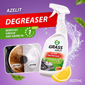 GRASS อะเซลิท น้ำยาล้างคราบไขมันสำหรับอุปกรณ์ครัวสแตนเลส 600 มล. |   สเปรย์ทำความสะอาดโฟมอัลคาไลน์สำหรับเครื่องทอด เตา และตัวกรอง - Product Image 2