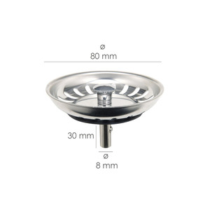 Valvola di scarico per lavello, in acciaio inossidabile T-93bm-115 1 1/2 - Product Image 2