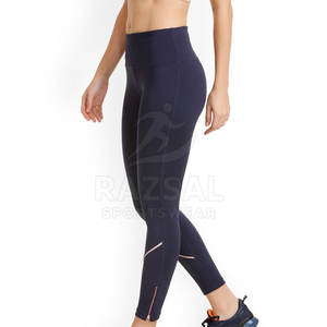 Leggings Deportivos para Mujer, Cintura Elástica, Diseño Sin Costuras, Patrón Sólido, Poliéster/Nailon, Secado Rápido, Transpirables - Product Image 2