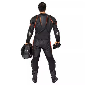 Venta al por mayor de cuero genuino Motocross uniforme transpirable chaquetas de motocicleta montar resistente al desgaste jersey de carreras traje de moto - Product Image 4