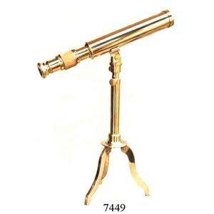 Télescope nautique antique en laiton avec support en laiton télescope astronomique Spyglass de qualité solide télescope professionnel - Product Image 1