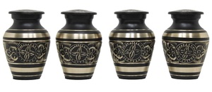 American Style Custom Color Engraved Cremation Keepsake <b>Urn</b> Set 4 <b>Mini</b> Memorial <b>Urns</b> <b>for</b> Human <b>Ashes</b> 220 Cubic Inch Customizable - Product Image 3
