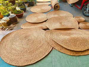 Tapis classique en jacinthe d'eau 100% naturelle et napperon tissé à la main avec une qualité durable à bon prix - Product Image 6