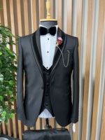 Jas Pria Turki Berkualitas Tinggi Ukuran Besar, Jahitan Khusus, Model Double Breasted, Anti Kusut, Mewah, Elegan, untuk Bisnis, Pernikahan, dan Pengantin Pria