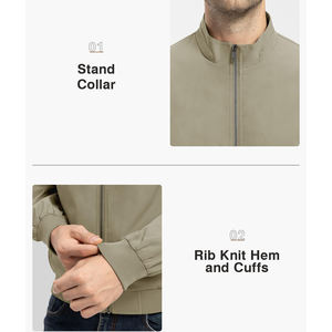 Chaqueta Cortavientos Ligera de Diseño Nuevo Personalizada al por Mayor, Chaqueta Clásica de Invierno Impermeable con Cremallera Completa para Hombre - Product Image 4