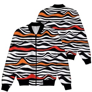 Veste universitaire en satin originale sur mesure du Pakistan, vente en gros, motif imprimé par sublimation, col montant, saison hivernale - Product Image 1