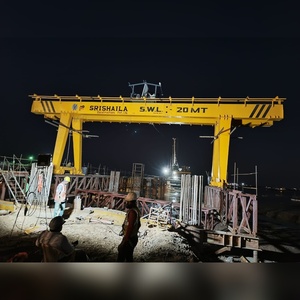 Grue portique robuste à double poutre Ganesh 20-25 tonnes portée 18.1 m hauteur 5 m sablé époxy peint usine OEM - Product Image 4