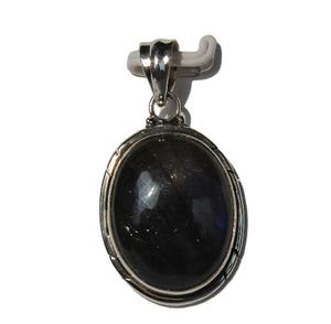 Cabochon de Labradorite en argent Sterling 925, pendentif unisexe, pierres de cristal de guérison naturelles - Product Image 5