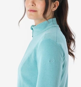 Chaqueta de Forro Polar Suave Ligera con Cierre de 1/4 para Mujer, Chaqueta de Trabajo con Bolsillos con Cremallera para Actividades al Aire Libre - Product Image 4