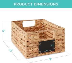 Paniers de garde-manger tissés faits à la main, expédition rapide, 3 tailles, fonction Munti, organisateurs de cuisine en osier tissés avec poignées - Product Image 2