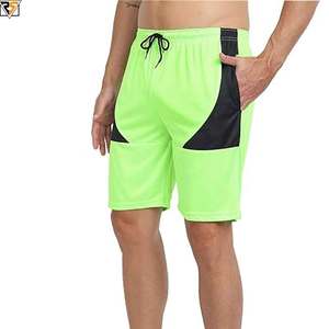 Shorts en maille de basket-ball brodés confortables et respirants de la meilleure qualité, style cargo décontracté 6XL, shorts de football à prix de gros - Product Image 1