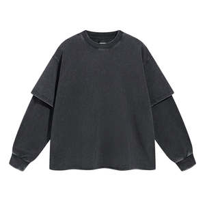 Vêtements décontracté polaire chaud Streetwear Street Wear sweats à manches longues imprimé surdimensionné pull col rond sweats - Product Image 5