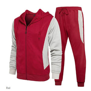 Vêtements de sport pour hommes en plein air, 100% coton respirant, extensible dans quatre directions, ensemble de survêtement 2 pièces - Product Image 1