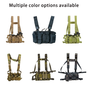 صدرية تكتيكية مصنوعة في الصين من النايلون 500d مع جيوب متعددة، تصميم مخصص للتدريب والرماية - Product Image 2