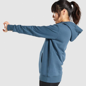 Dernier design, sweat-shirt à capuche uni vert foncé pour femmes avec poche kangourou, 100% coton, écologique, anti-froissement, en tissu éponge français - Product Image 2