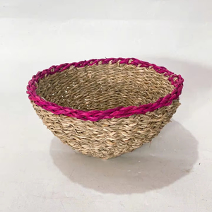 2025 Eco-Friendly Hyacinth Water Hyacinth Top Selling <b>Lunch</b> Bags with Zipper Closure Small Handle Serving Trays - Product Image 4