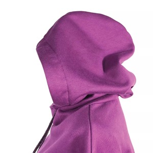 Sweat-shirts à capuche imprimés avec logo personnalisé 100% coton en polaire écologique pour femmes Logo avant d'hiver pastel uni - Product Image 4
