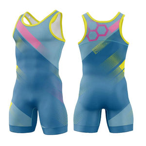 Wholesale Wrestling <b>Singlet</b> Custom New Arrival Sublimation Spandex Wrestling Wear <b>Mens</b> Wrestling <b>Singlet</b> for Sales - Product Image 4