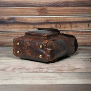 2024 mode hommes grande capacité en cuir sac à dos de luxe hommes en plein air sac mâle sacs d'école homme affaires sac à dos LBP-0077 - Product Image 5