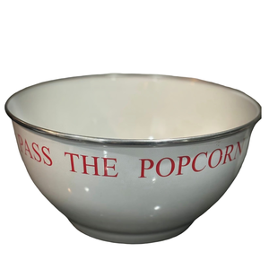 Juego de cuencos de metal esmaltado modernos, cuencos de palomitas de maíz de arcilla de acero de porcelana sostenible, platos de latón con caja, comida para acampar, servir palomitas de maíz - Product Image 1