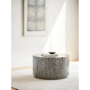 Table basse en nacre de haute qualité, fabriquée à la main, écologique, design moderne, taille personnalisée, meubles de salon, vente en gros - Product Image 4