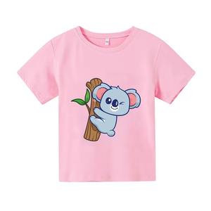 Design personnalisé T-shirt pour garçons T-shirt à manches courtes et col rond en coton de haute qualité pour garçons T-shirt pour enfants avec logo personnalisé - Product Image 6