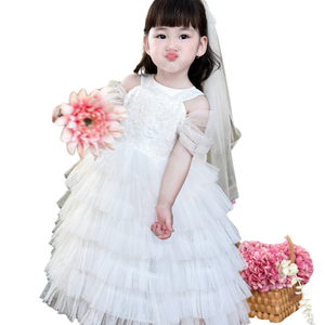 Nhung Nguyen robe de princesse 2 grande taille longue voile de demoiselle d'honneur pour bébé filles OEM ODM vêtements pour enfants du Vietnam - Product Image 1