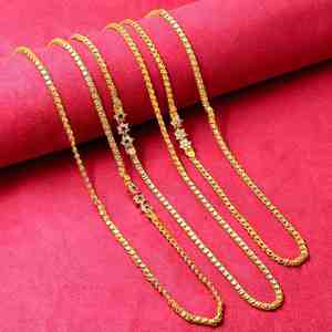 Collares de Cadena Mopu de Oro Micro de 14K, 18K y 24K al por Mayor, Joyería Tradicional, Cadena de Latón Chapada en Oro con Piedras de Circonita Cúbica para Mujer - Product Image 1