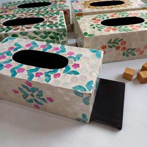 Elegante Porta Papel Higiénico de Nácar de Vietnam para Decoración de Baños de Hoteles de Lujo y Suministros de Primera Calidad para Habitaciones de Huéspedes - Product Image 6